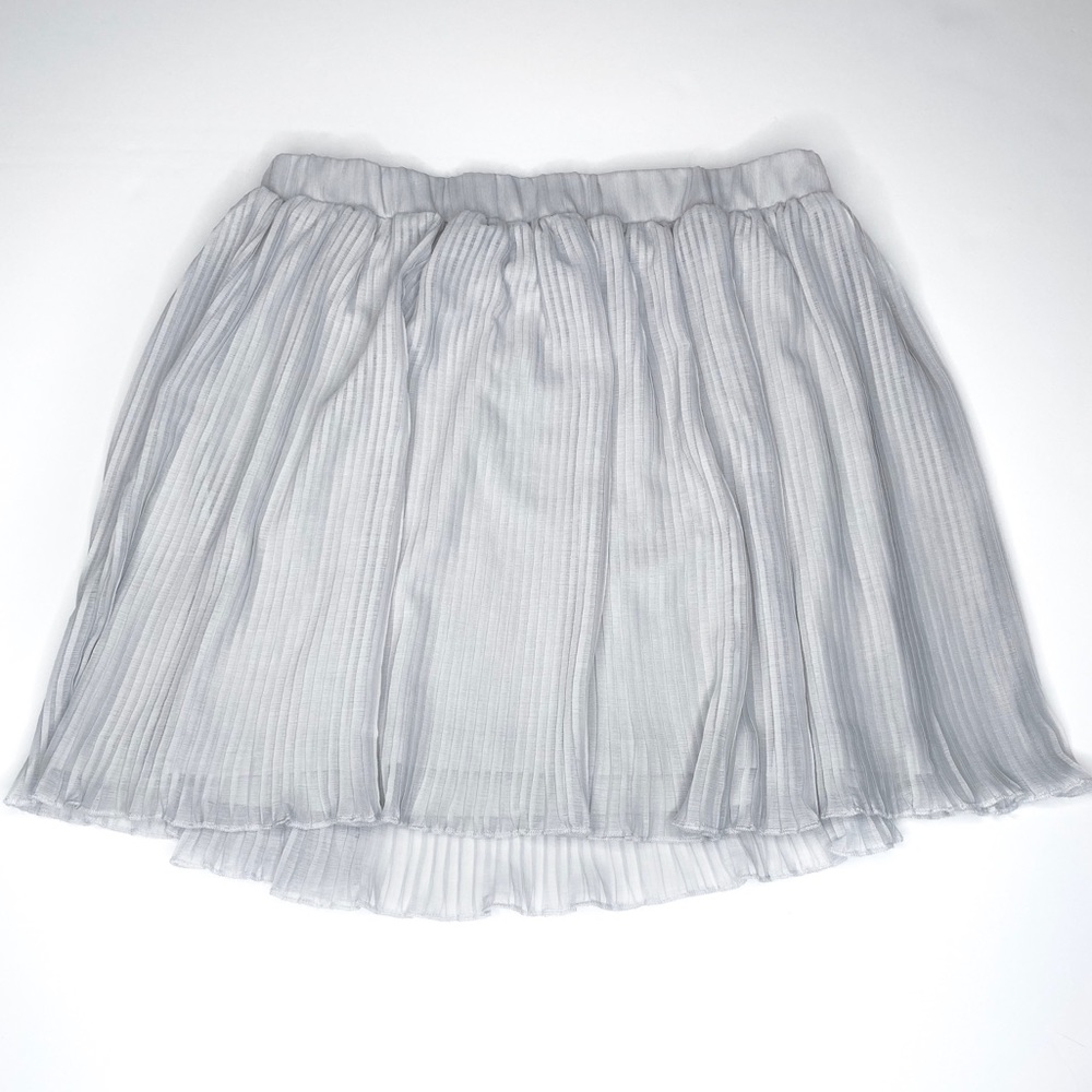 Pimkie Pale Gray Pleated Skirt EUC